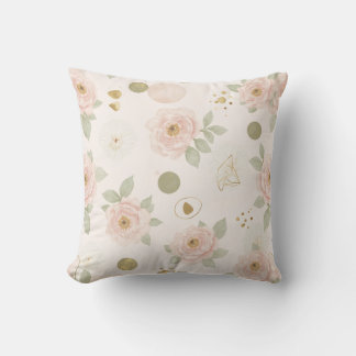 Cojín Decorativo Almohadón de peonía rosa rubor