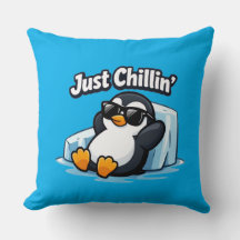 Almohadón de Pinguino RELAJÁNDOSE