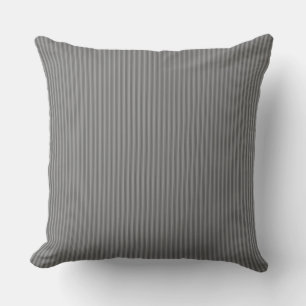 Cojín Decorativo Almohadón de raya de ticking gris