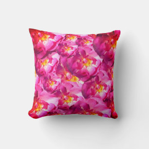 Cojín Decorativo Almohadón de rosas rosadas