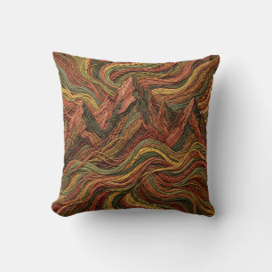 Cojín Decorativo Almohadón de Silueta de Cordillera