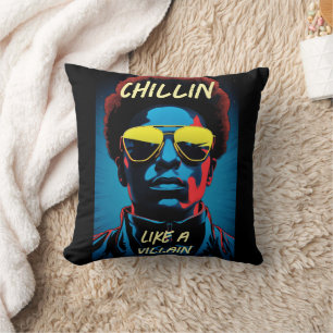 Cojín Decorativo Almohadón de Tirar Como un Villano Relajado