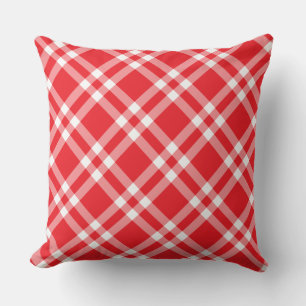 Cojín Decorativo Almohadón de tirar-Cuadros rojos