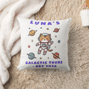 Cojín Decorativo Almohadón Decorativo de Astronauta Gato Espacial P