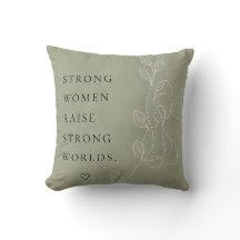 Almohadón Decorativo Inspirador Verde Sage Moderno