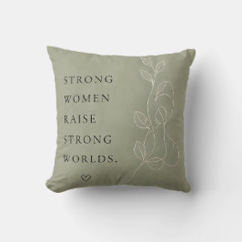 Cojín Decorativo Almohadón Decorativo Inspirador Verde Sage Moderno