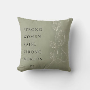 Cojín Decorativo Almohadón Decorativo Inspirador Verde Sage Moderno