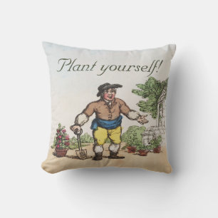 Cojín Decorativo Almohadón divertido para jardineros vintage