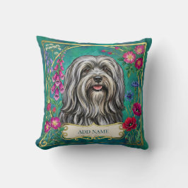 Cojín Decorativo Almohadón Floral Personalizado Gris Claro Lhasa Ap