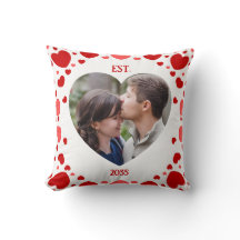 Almohadón Foto Corazón Recuerdo del Amor de Pareja