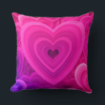 Cojín Decorativo Almohadón Moderno Abstracto Corazón Rosa Vibrante<br><div class="desc">Lleva un toque de amor y color a tu hogar con esta vibrante almohada de corazón abstracto rosa. Diseñada con patrones de corazón superpuestos brillantes en tonos magenta y fucsia audaces, esta almohada añade un toque romántico moderno a cualquier espacio. Perfecta para el Día de San Valentín, aniversarios, bodas o...</div>