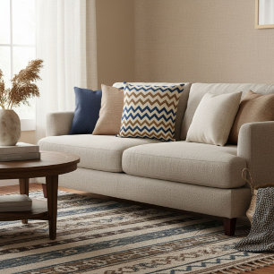 Cojín Decorativo Almohadón moderno caprichoso geométrico de chevron