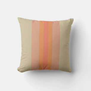 Cojín Decorativo Almohadón moderno de rayas beige coral