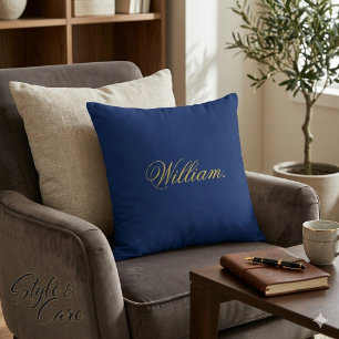 Cojín Decorativo Almohadón Naval con Nombre Personalizable para Dec