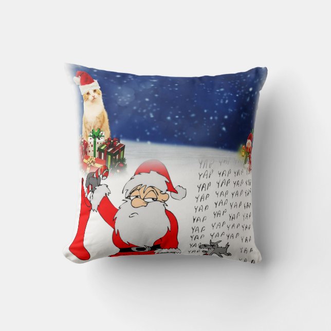 Cojín Decorativo Almohadón Navideño Santa (Anverso)