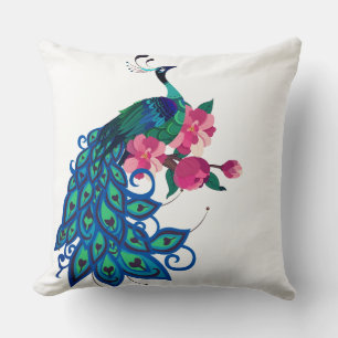 Cojín Decorativo Almohadón-Pavo Real