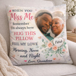 Cojín Decorativo Almohadón personalizado con foto de la abuela