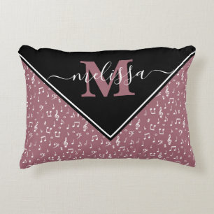 Cojín Decorativo Almohadón personalizado con símbolos musicales