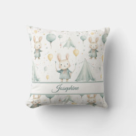 Cojín Decorativo Almohadón Personalizado Sueños de Conejo Sabio