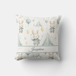 Cojín Decorativo Almohadón Personalizado Sueños de Conejo Sabio