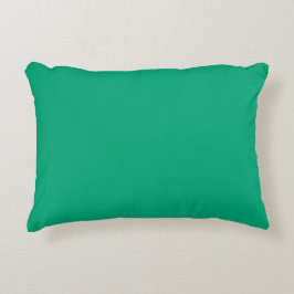 Cojín Decorativo almohadón rectangular verde turquesa con bordes su