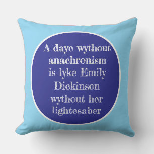 Cojín Decorativo Almohadón "Sable de Emily Dickinson"