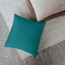 Cojín Decorativo Almohadón Teal Moderno de Mitad de Siglo