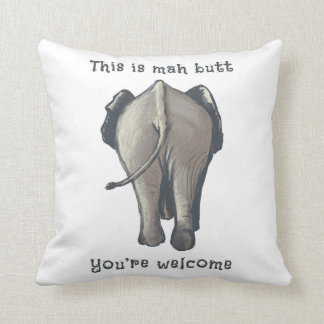 Cojín Decorativo Almohadón trasero elefante