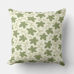 Cojín Decorativo Almohadón Verde y Beige