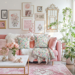Cojín Decorativo Almohadones con diseño floral - Tamaño personaliza