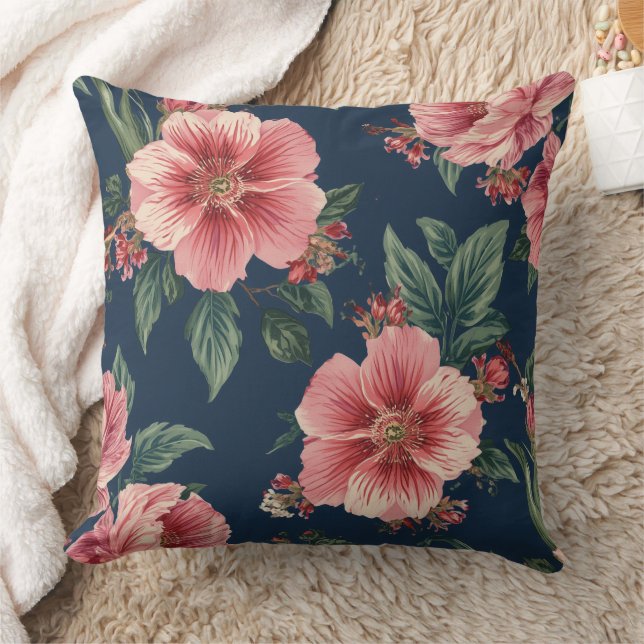 Cojín Decorativo Almohadones con Estampado Floral (Manta)