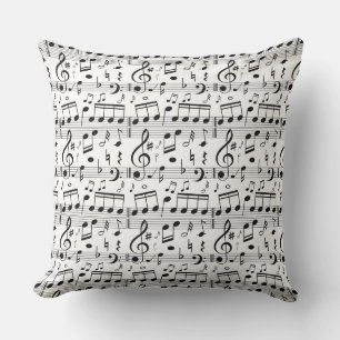Cojín Decorativo Almohadones con patrón de música