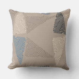 Cojín Decorativo Almohadones con patrón de triángulo