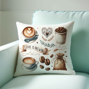 Cojín Decorativo Almohadones con tema de café bar