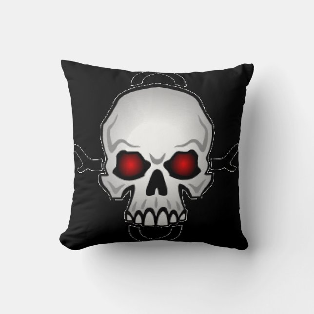 Cojín Decorativo Almohadones Cráneos (Anverso)