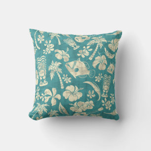 Cojín Decorativo Almohadones cuadrados de batik hawaiano de Makapuu