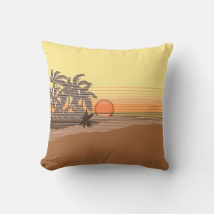 Cojín Decorativo Almohadones cuadrados reversibles Big Sunset Hawai