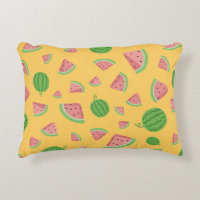 Almohadones de acento de sandía dulce de verano