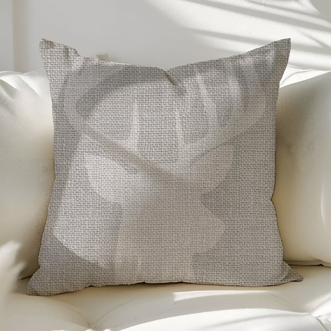 Cojín Decorativo Almohadones de arpillera con ciervo macho rústico  (Subido por el creador)