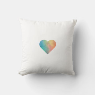 Cojín Decorativo Almohadones de corazón blanco simpl