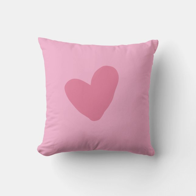 Cojín Decorativo Almohadones de corazón blanco Simpl (Anverso)