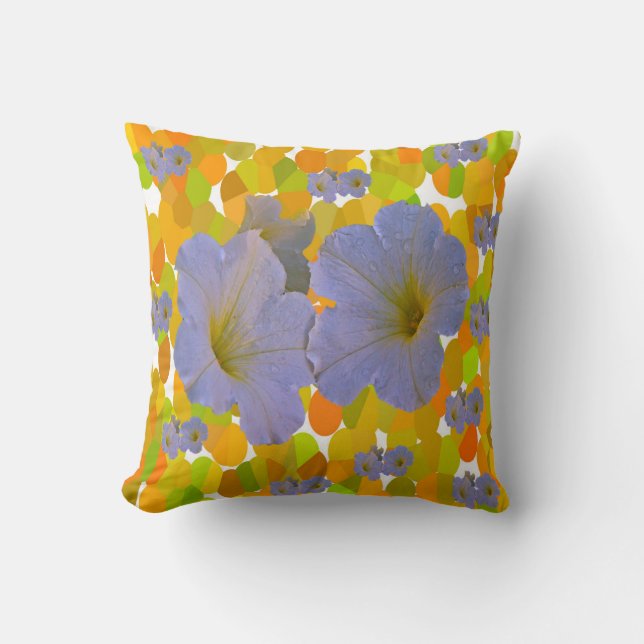 Cojín Decorativo Almohadones de flores de primavera. (Anverso)
