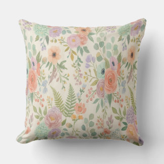 Cojín Decorativo Almohadones de flores pastel