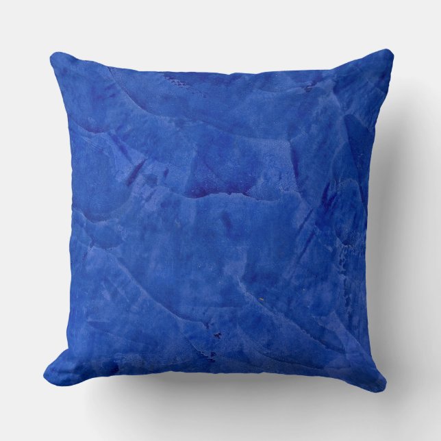 Cojín Decorativo Almohadones de lanzamiento azul oscuro toscano (Anverso)