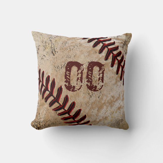 Cojín Decorativo Almohadones de lanzamiento de béisbol personalizad (Anverso)