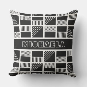 Cojín Decorativo Almohadones de lanzamiento de monograma personaliz