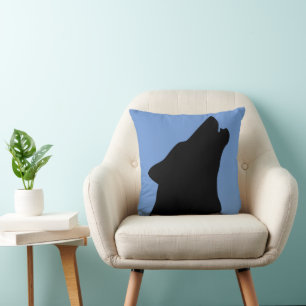COJÍN DECORATIVO ALMOHADONES DE LOBO AULLADOR