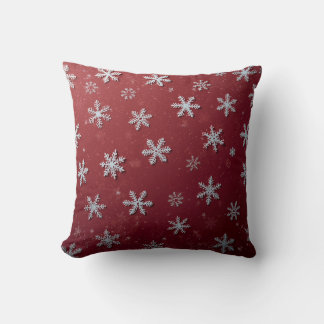 Cojín Decorativo Almohadones de Navidad con copos de nieve