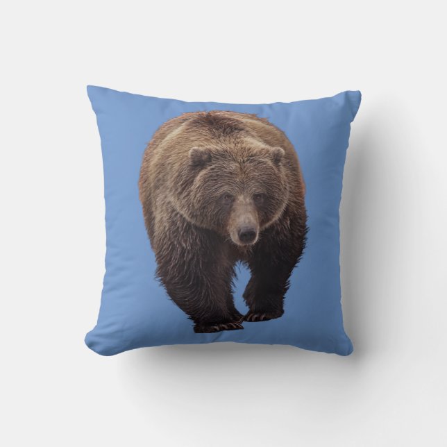COJÍN DECORATIVO ALMOHADONES DE OSO PARDO (Anverso)
