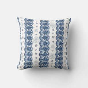 Cojín Decorativo Almohadones decorativos con estampado azul y blanc